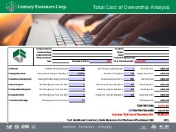 Total Cost of Ownership Analysis