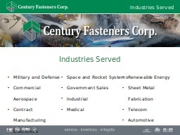 Industries Served