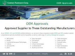 OEM Approvals